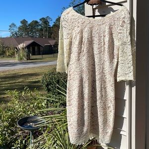 Soiéblu Ivory Lace Dress